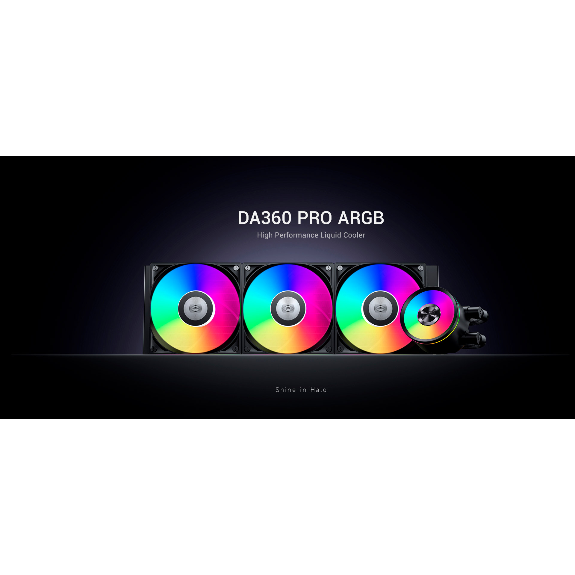 Система водяного охлаждения PCCOOLER DA360 Pro ARGB Black (DA360PRO-BKAWXX -GL)