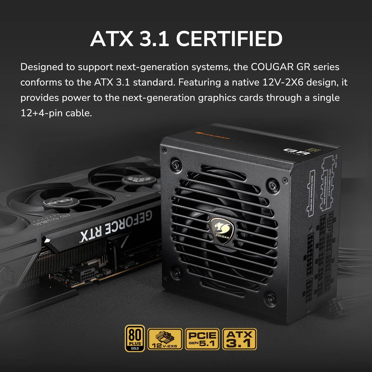 Блок живлення 750W COUGAR GR 750 (31GR075001P01)