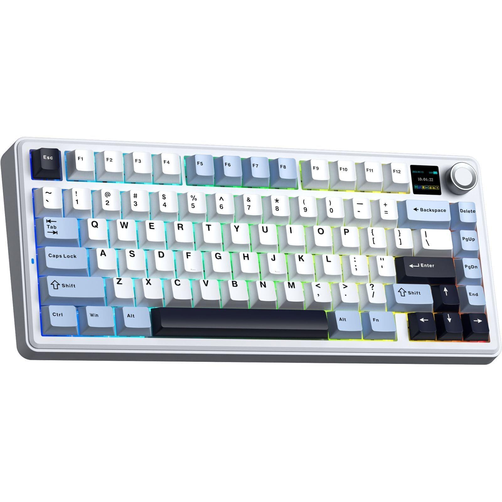 Клавіатура бездротова AULA F75 Max Leobog Reaper Switch White (6978080501158)