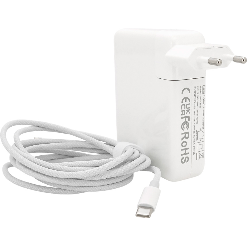 Блок живлення MERLION для ноутбука Apple MacBook USB-C 28V 5A 140W