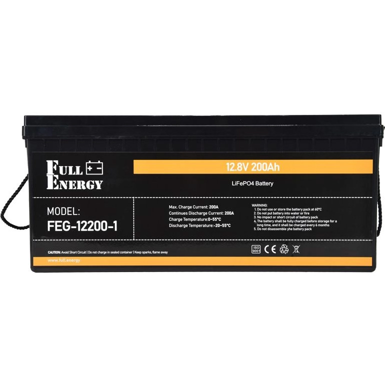 Аккумуляторная батарея FULL ENERGY LiFePO4 FEG-12200-1 (12.8В, 200Ач)