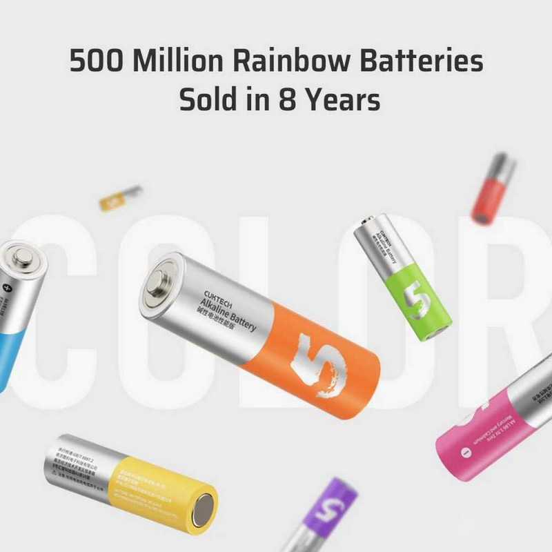 Батарейка CUKTECH Rainbow B05 AA 8шт/уп