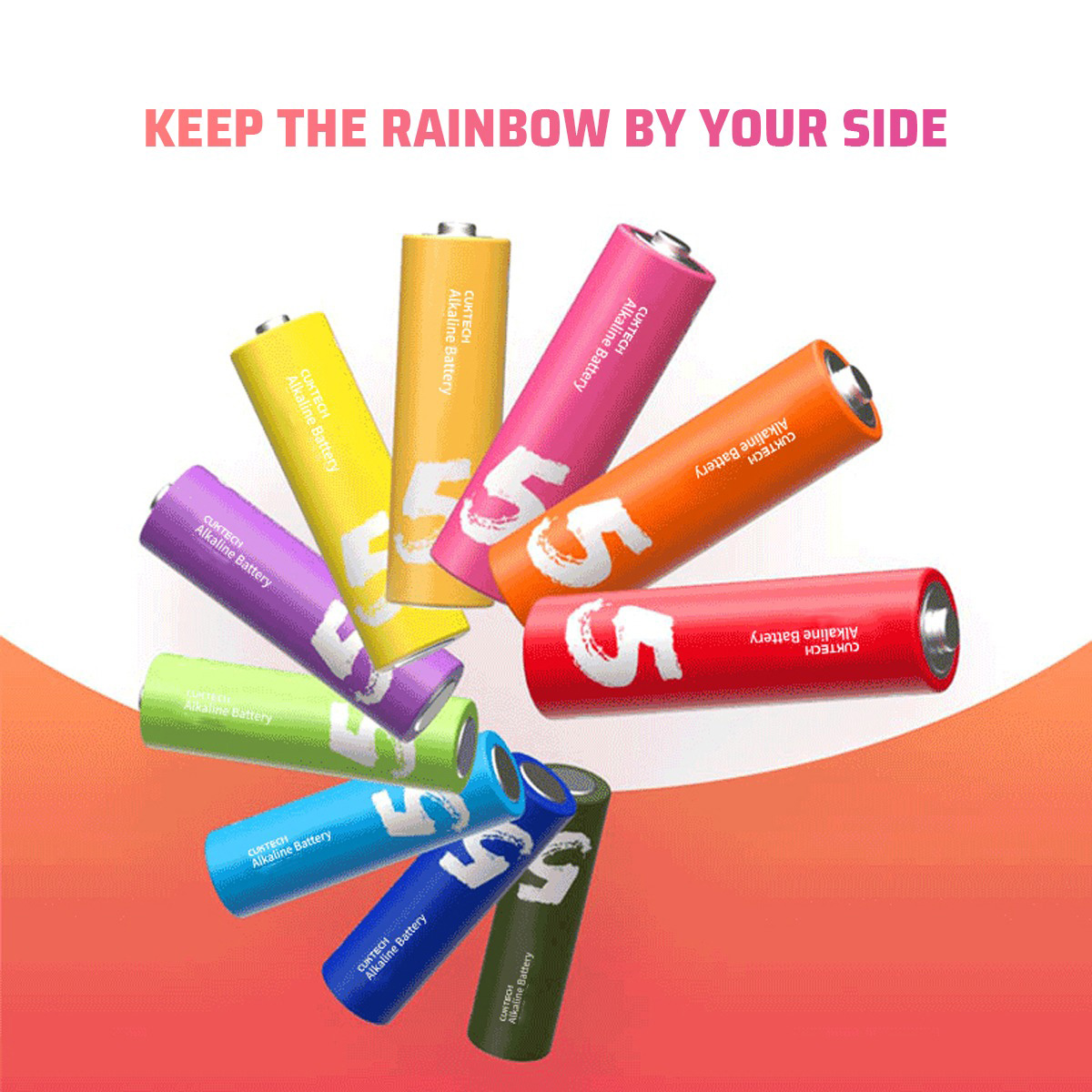 Батарейка CUKTECH Rainbow B08 AA 24шт/уп