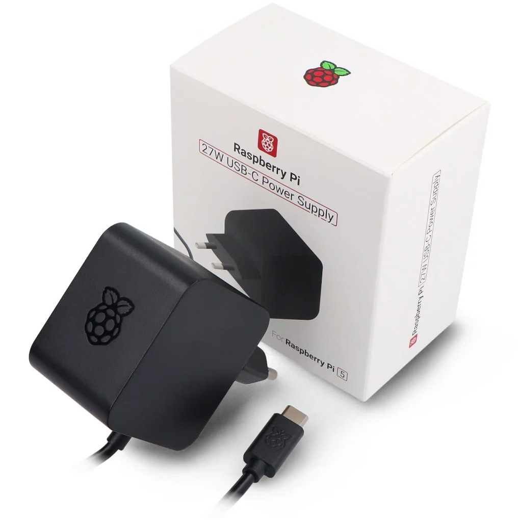 Блок питания RASPBERRY PI USB-C PD 27W, 1.2m EU (SC1157)