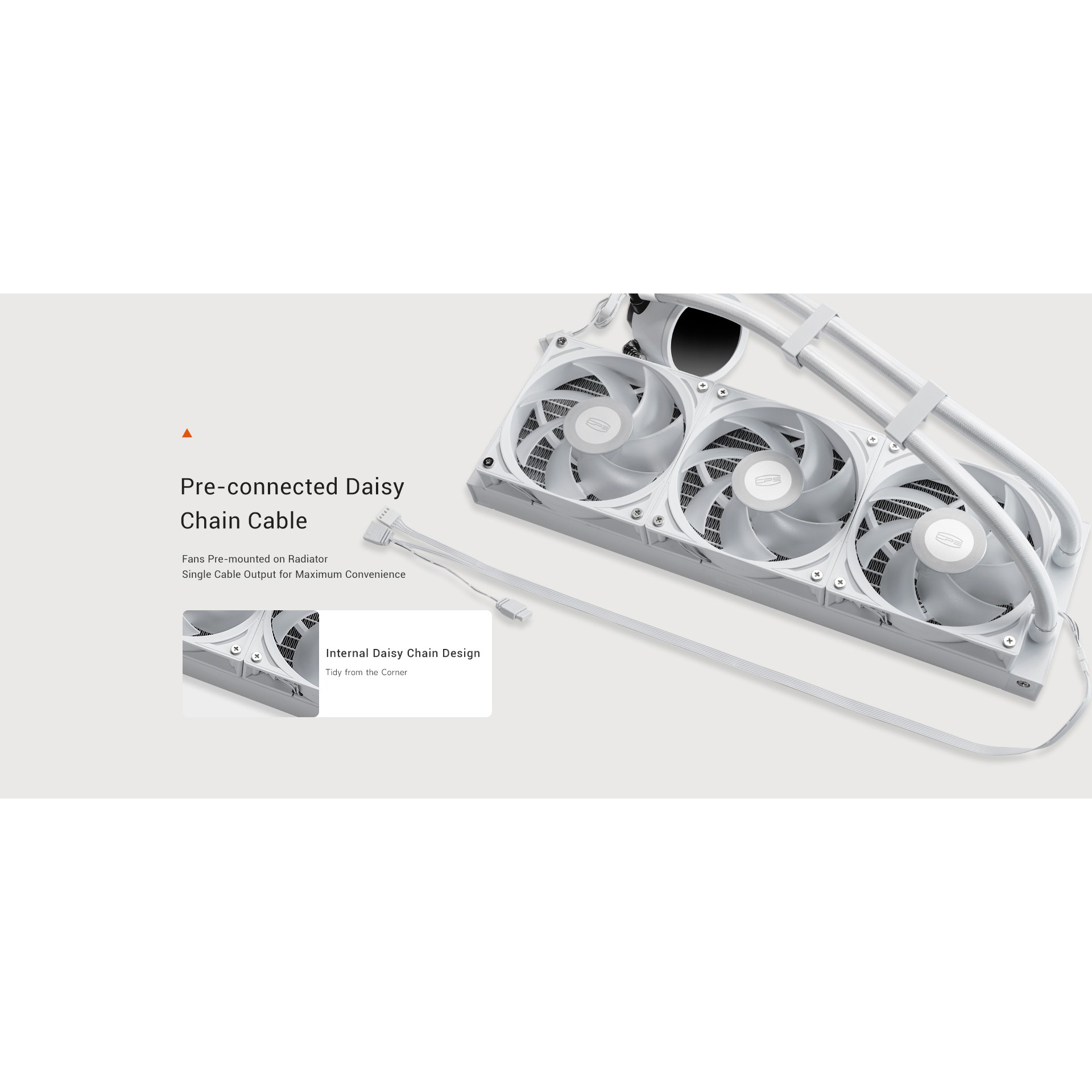 Система водяного охолодження PCCOOLER DA360 Pro ARGB Digital White (DA360PRO-WHAWXL-GL)