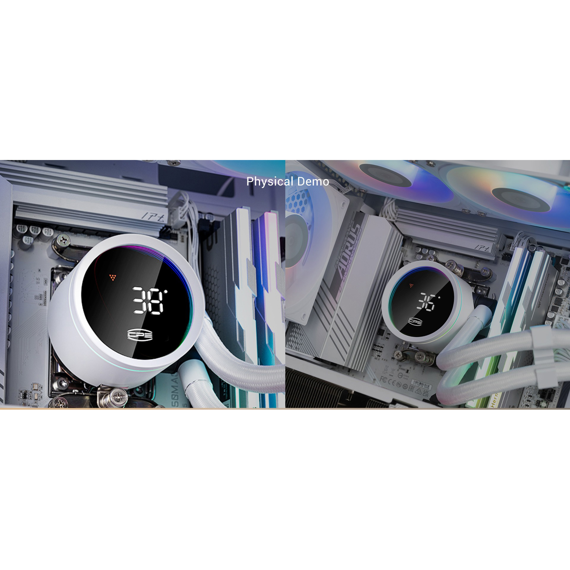 Система водяного охолодження PCCOOLER DA360 Pro ARGB Digital White (DA360PRO-WHAWXL-GL)