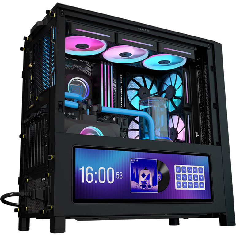 Корпус CORSAIR Frame 4000D LCD RS ARGB Black (CC-9011326-WW)