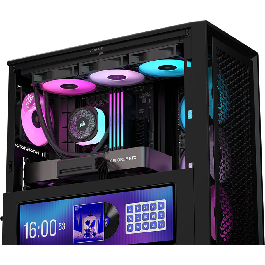 Корпус CORSAIR Frame 4000D LCD RS ARGB Black (CC-9011326-WW)