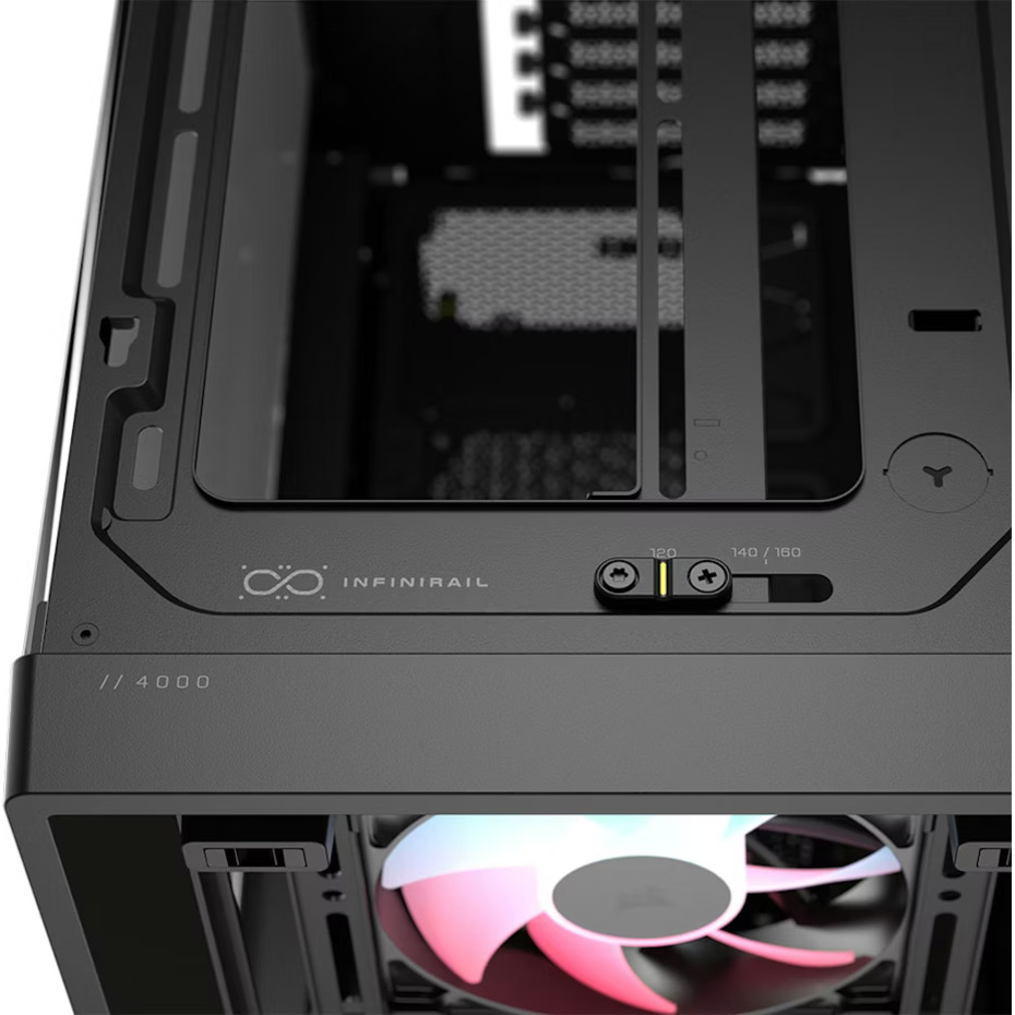Корпус CORSAIR Frame 4000D LCD RS ARGB Black (CC-9011326-WW)