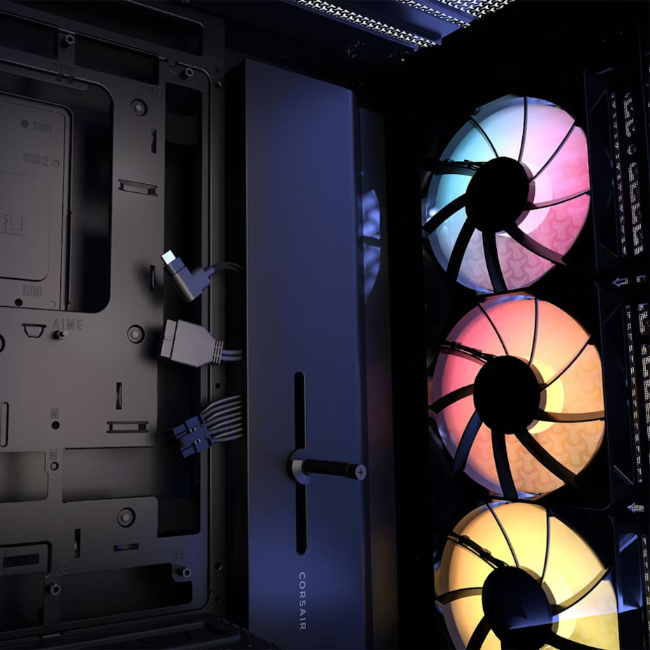 Корпус CORSAIR Frame 4000D LCD RS ARGB Black (CC-9011326-WW)
