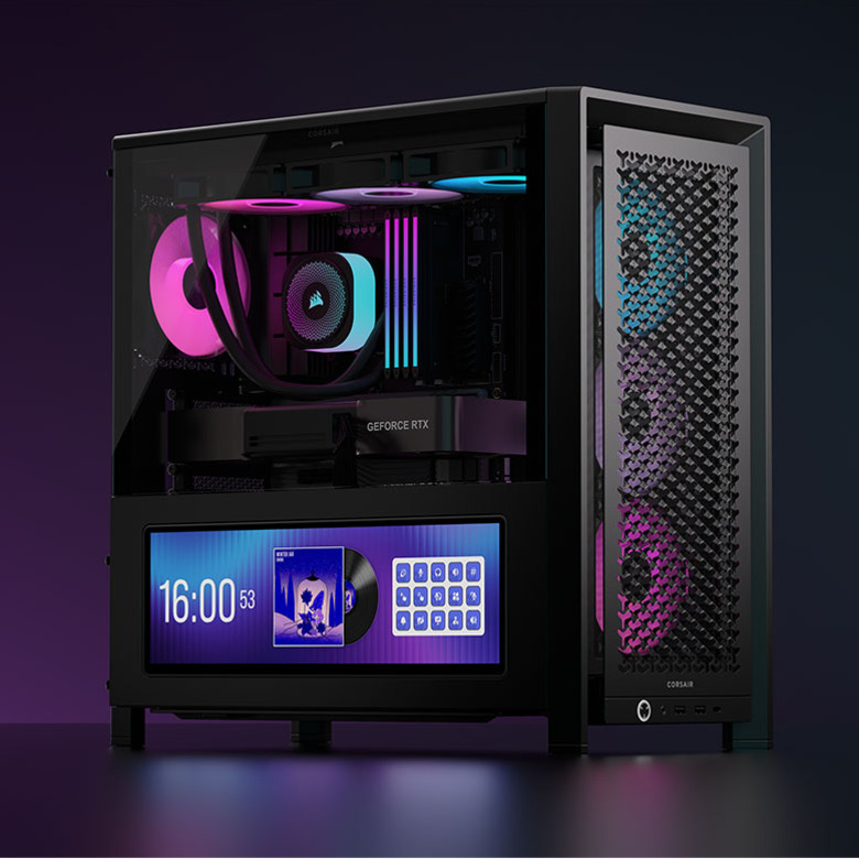 Корпус CORSAIR Frame 4000D LCD RS ARGB Black (CC-9011326-WW)