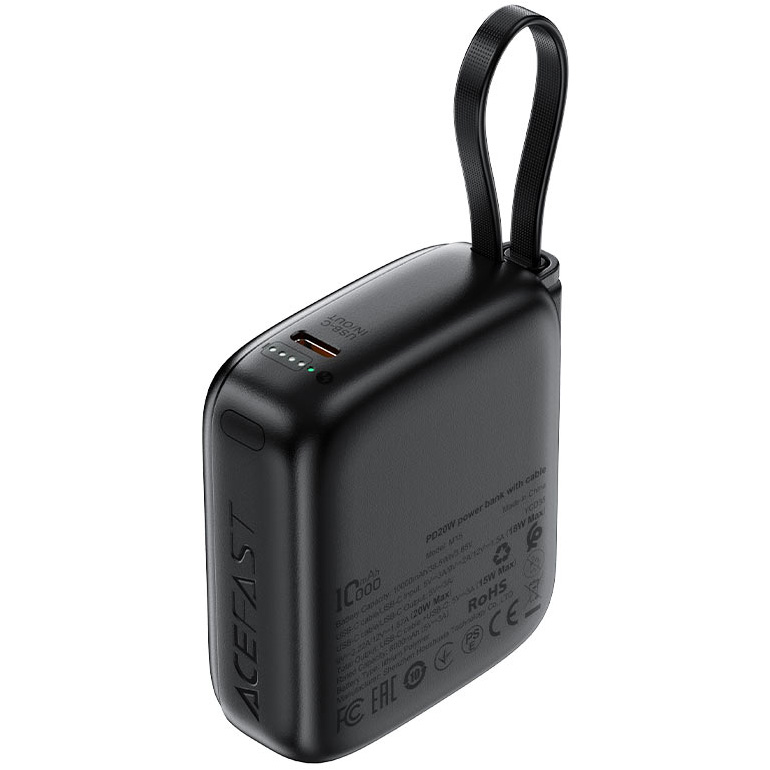 Повербанк MagSafe ACEFAST M15 Fast Charge Power Bank PD 20W 10000mAh Black