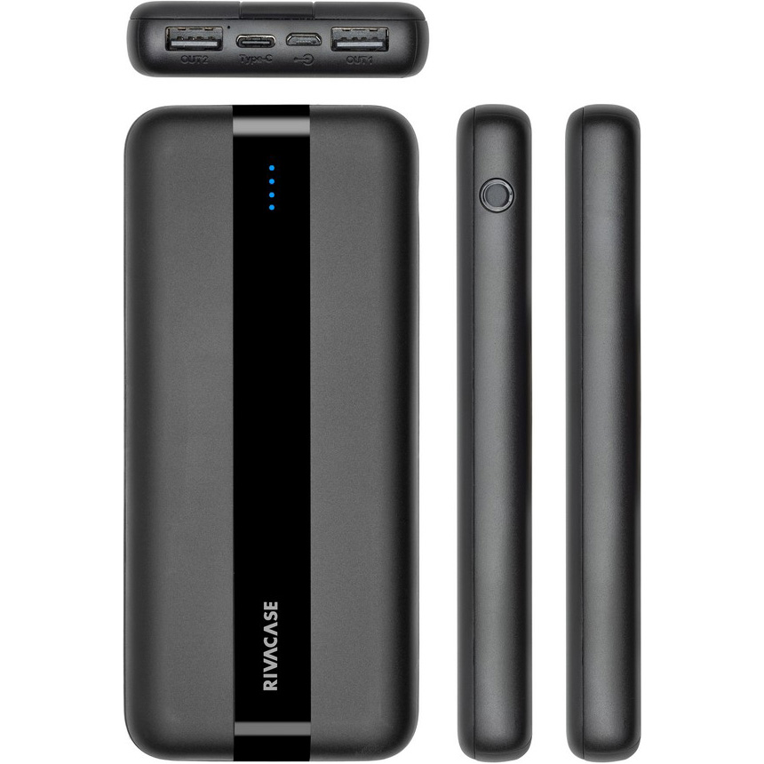 Повербанк RIVACASE Rivapower VA2041 10W 10000mAh Black
