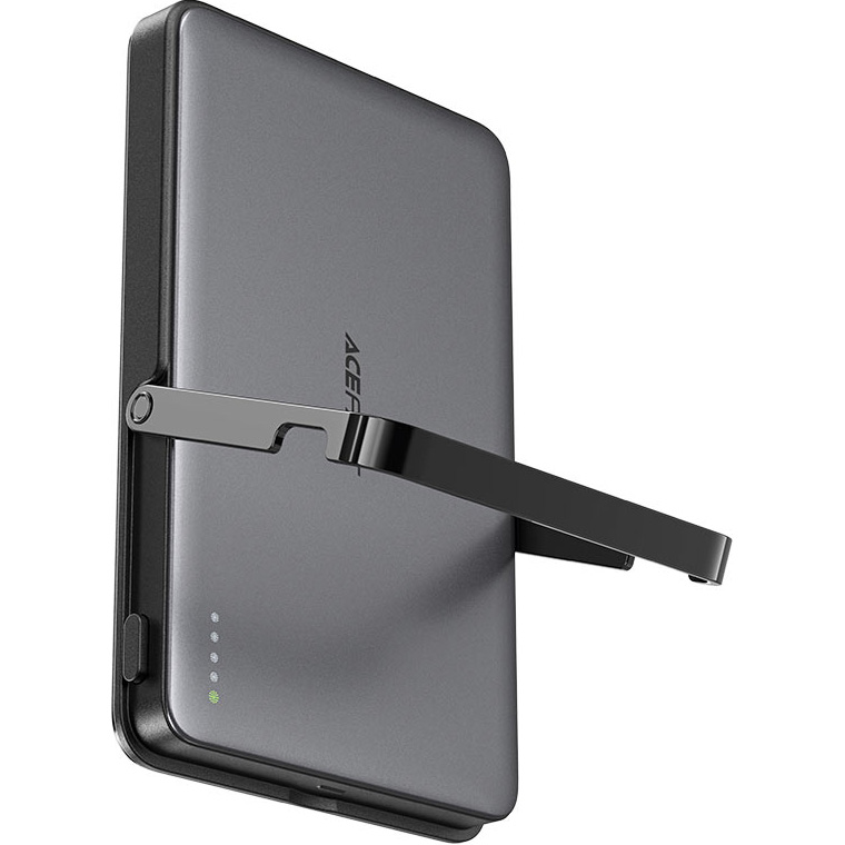 Повербанк з бездротовою зарядкою ACEFAST M16 Magnetic Fast Wireless Charge Power Bank PD18W 5000mAh Black