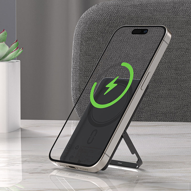 Повербанк з бездротовою зарядкою ACEFAST M16 Magnetic Fast Wireless Charge Power Bank PD18W 5000mAh Black