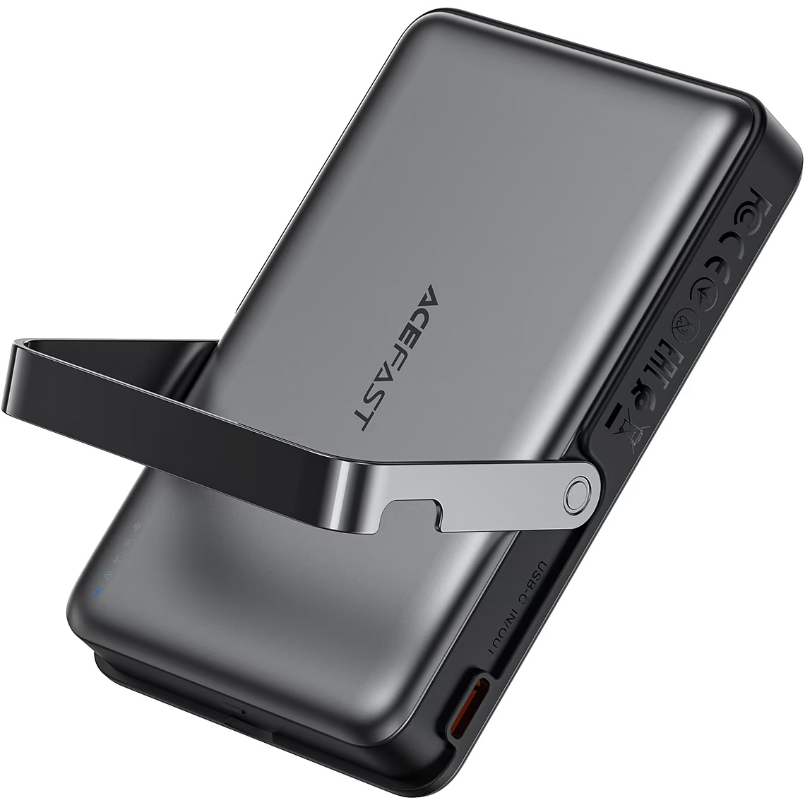 Повербанк з бездротовою зарядкою ACEFAST M17 Magnetic Fast Wireless Charge Power Bank PD22.5W 10000mAh Black