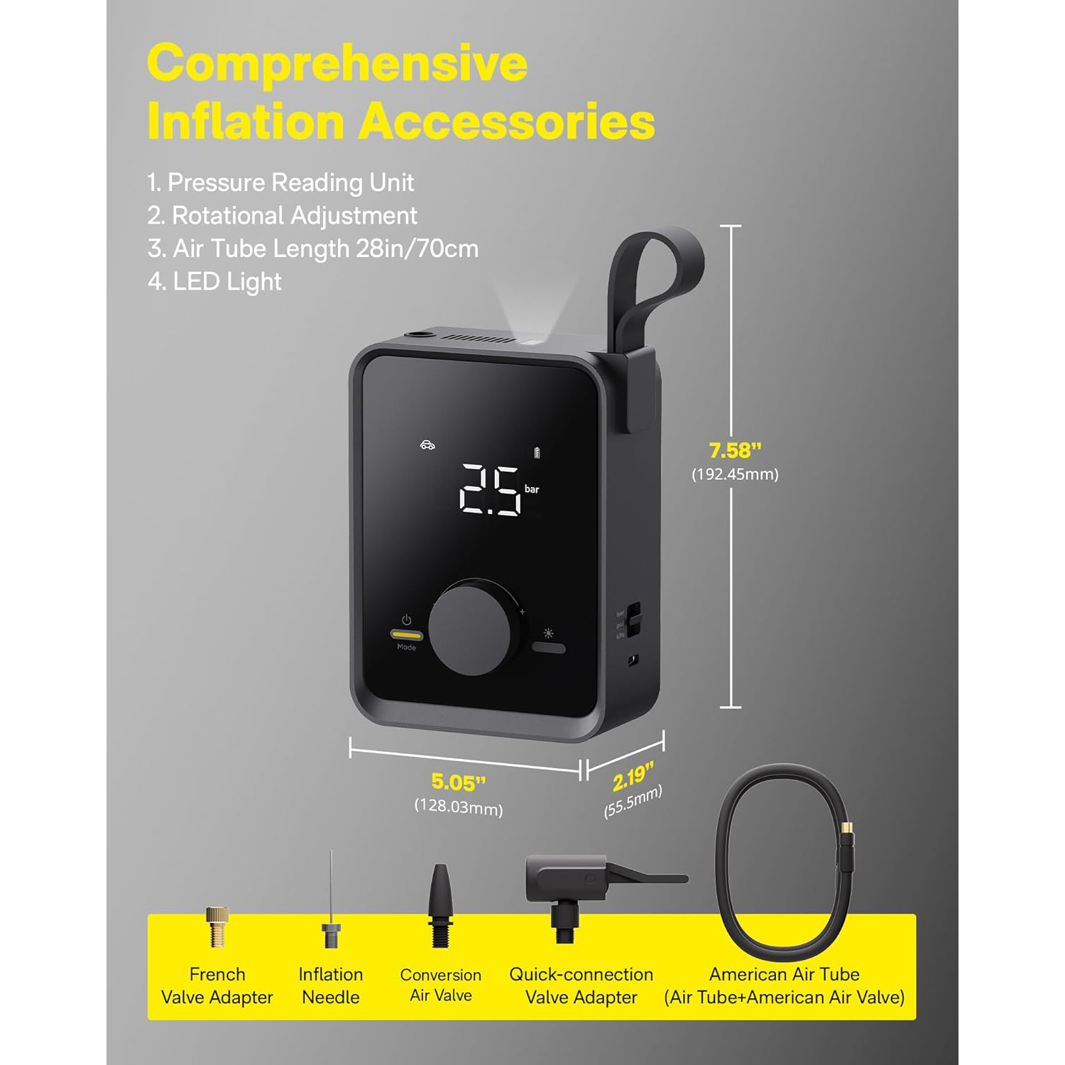 Портативный насос HOTO Air Pump Pro (QWCQB003)
