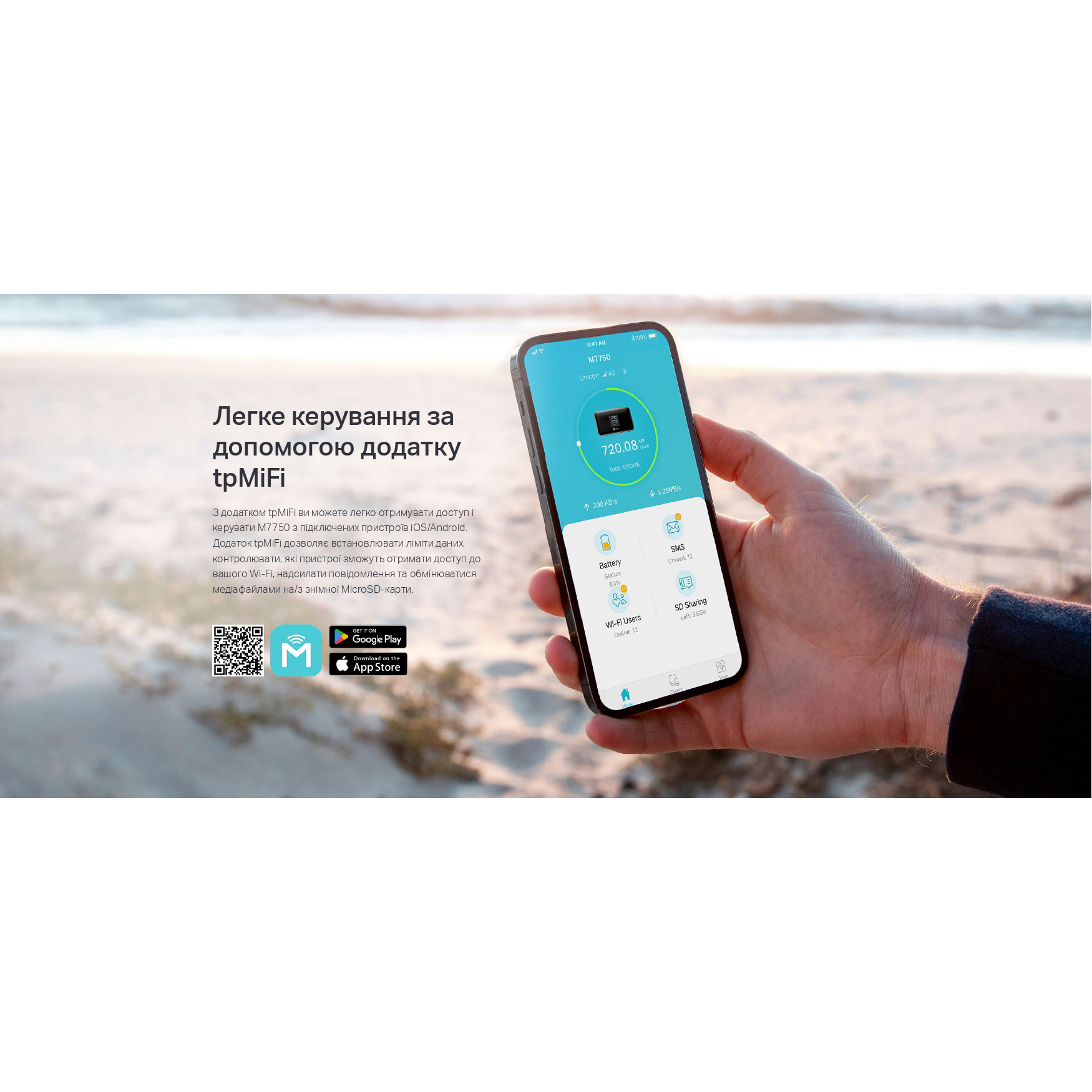 4G Wi-Fi роутер TP-LINK M7750