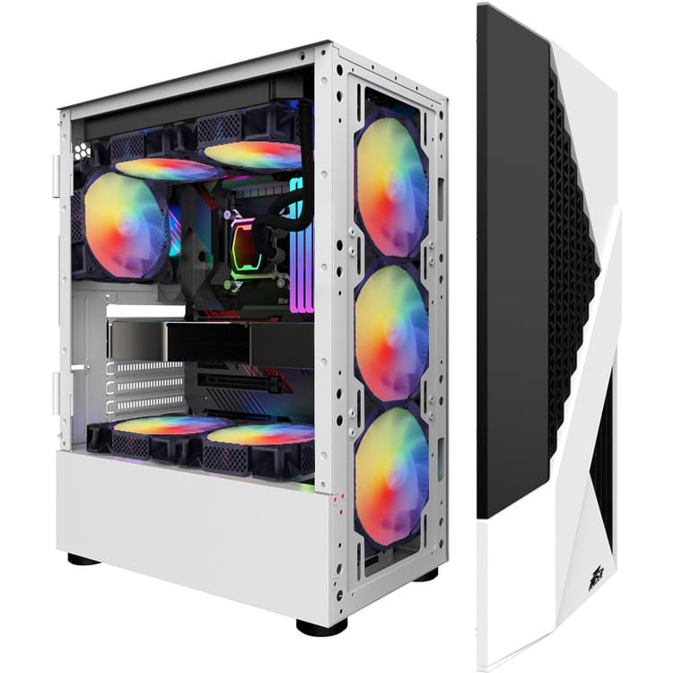Корпус 1STPLAYER Firerose F3-A White 600W