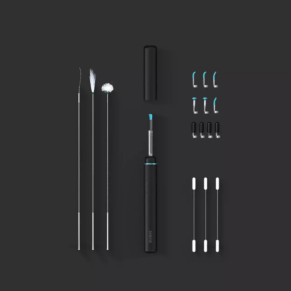 Прилад для видалення вушної сірки (отоскоп) Xiaomi BEBIRD M9 Pro Black