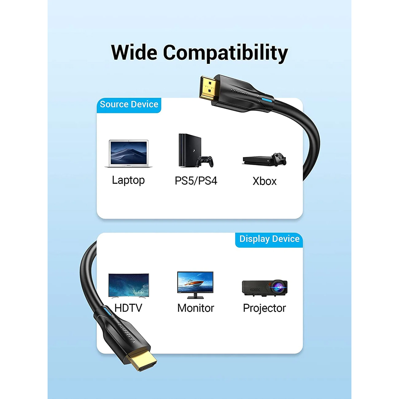Кабель VENTION Ultra High-Speed 8K HDMI v2.1 10м Black (AANBL)