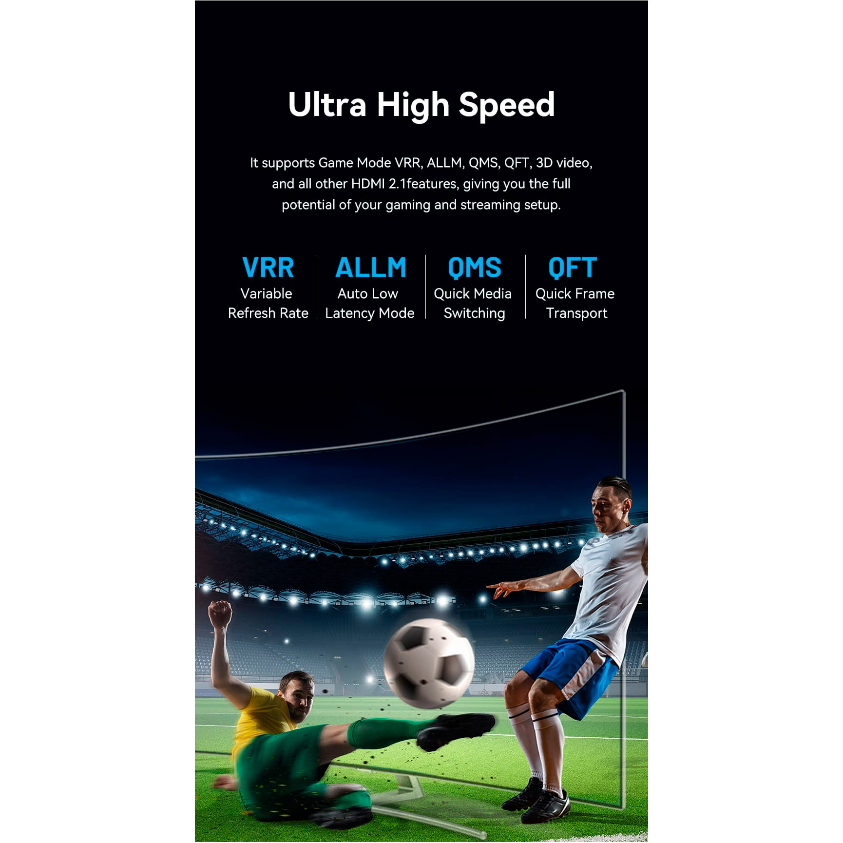 Кабель VENTION Cotton Braided Ultra Thin 8K High-Definition Cable HDMI v2.1 1м Green (ALOGF)