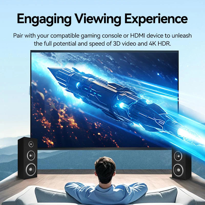 Кабель VENTION 1080p@60Hz HDMI v1.4 30м Black (AACBT)