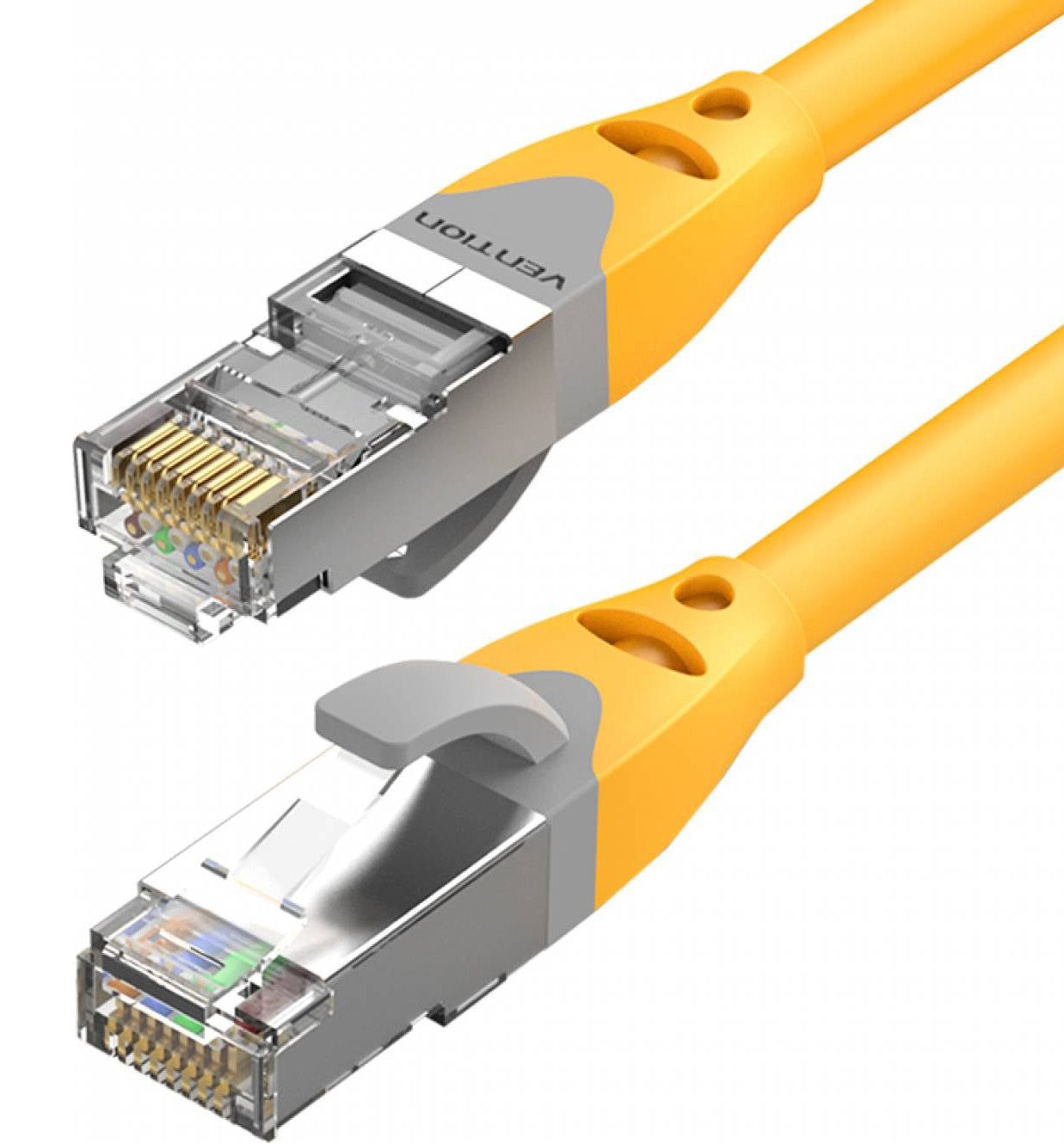 Патч-корд VENTION SSTP Cat.6a CU 0.3м Yellow (IBHYAA)