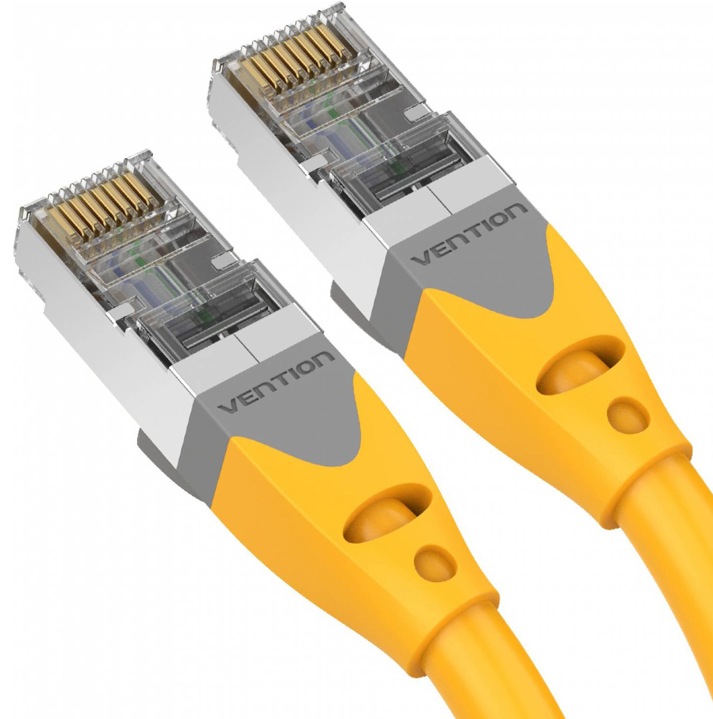 Патч-корд VENTION SSTP Cat.6a CU 0.3м Yellow (IBHYAA)