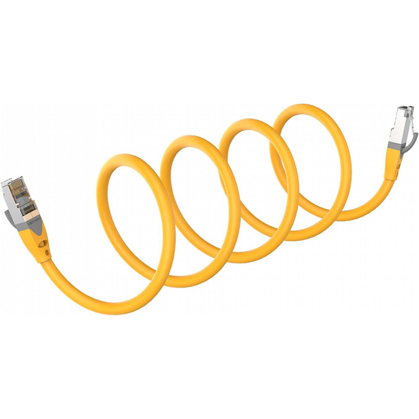 Патч-корд VENTION SSTP Cat.6a CU 0.3м Yellow (IBHYAA)