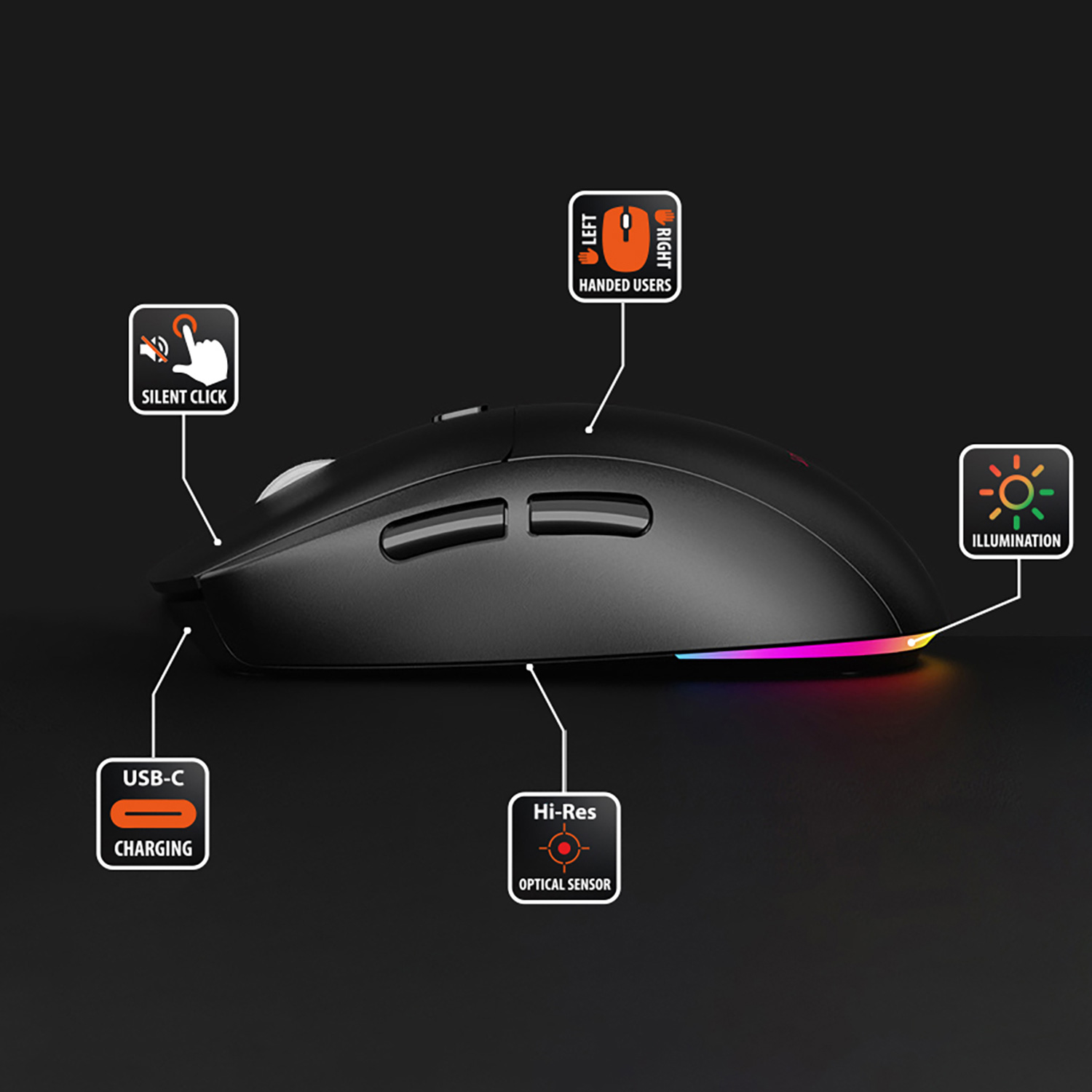 Мышь MEDIA-TECH MT1124 Black