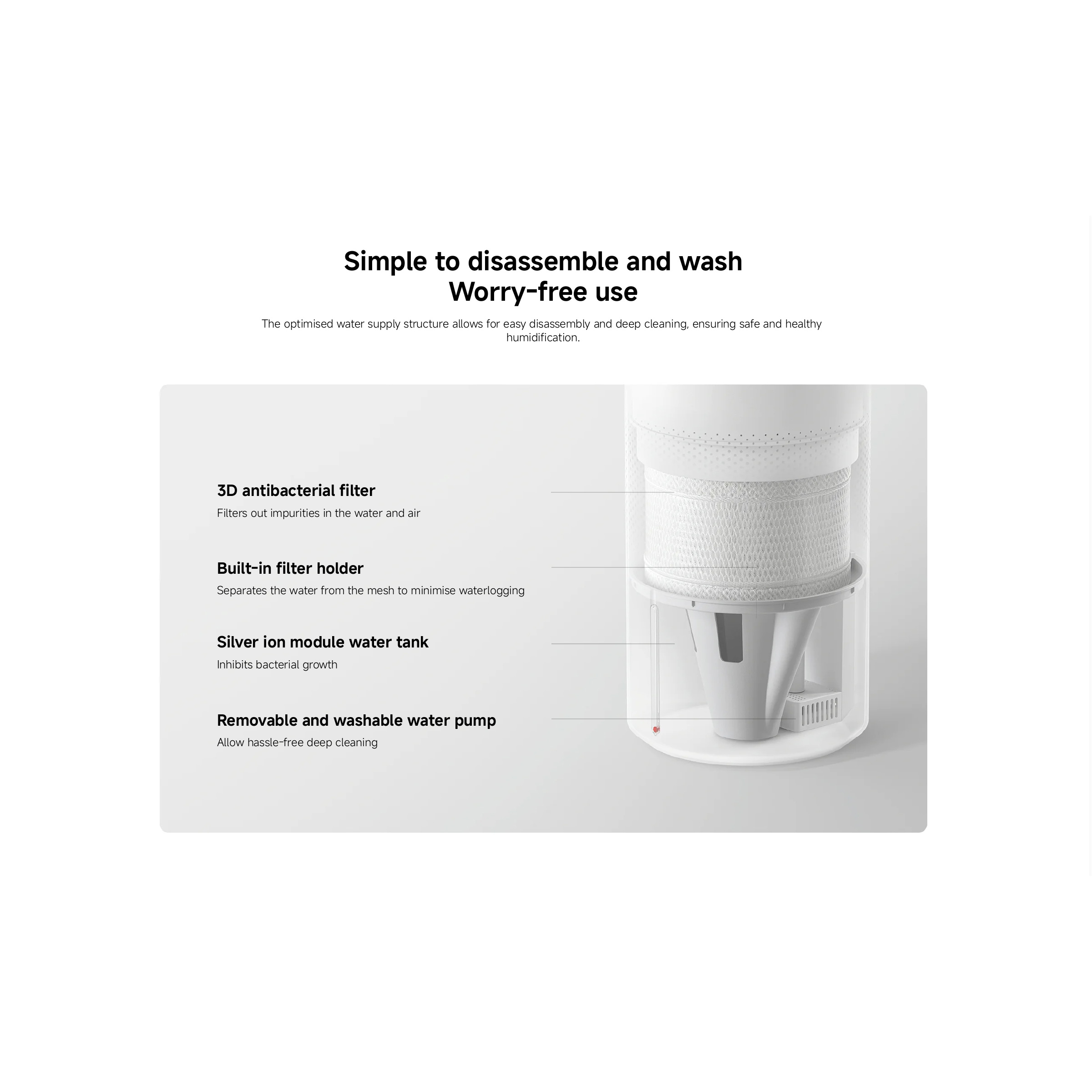 Увлажнитель воздуха XIAOMI Mijia Smart Evaporative Humidifier Pro (BHR082TEU)