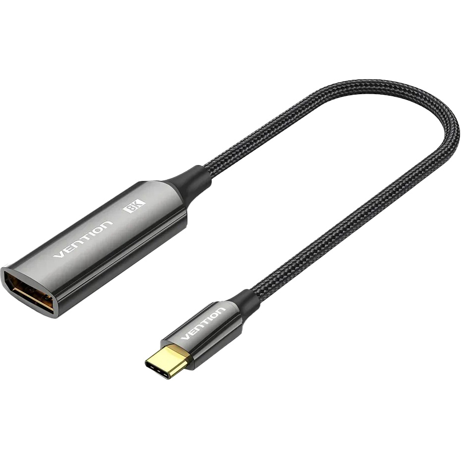 Адаптер VENTION 8K@60Hz USB-C to DisplayPort Black (CRGBC)