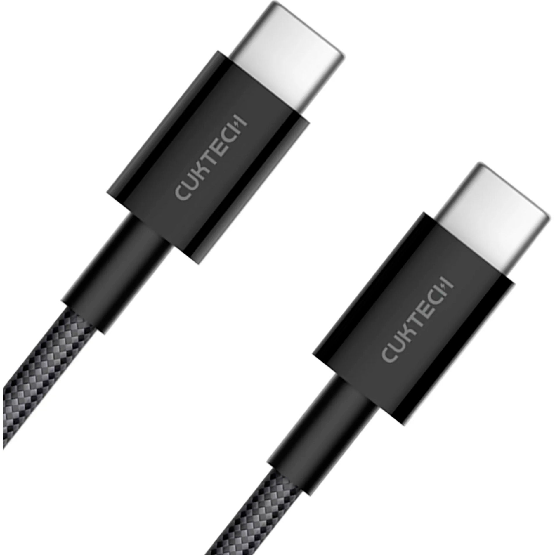 Кабель CUKTECH Type-C to Type-C Braided 3A 60W 1.5м Light Gray