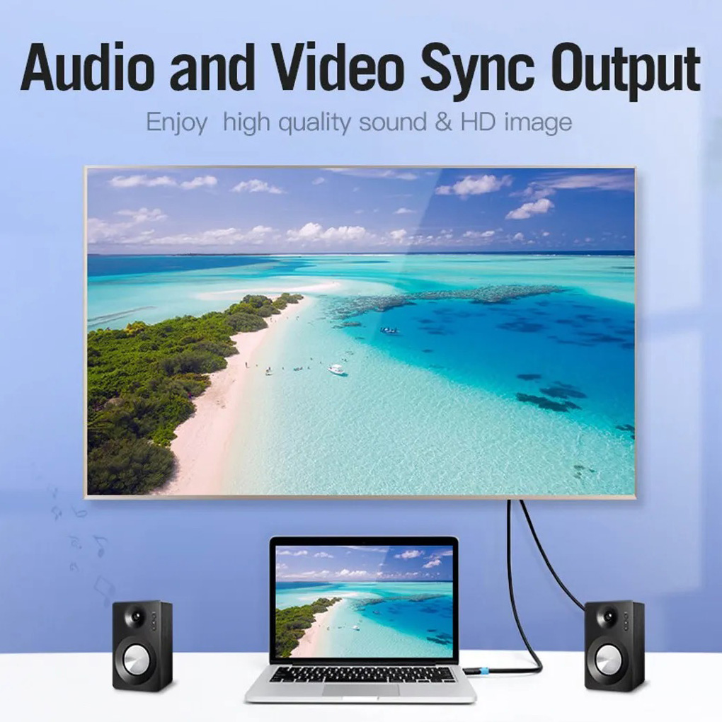 Кабель VENTION 4K PVC Upgraded HDMI v2.0 1м Black (AAGBF)