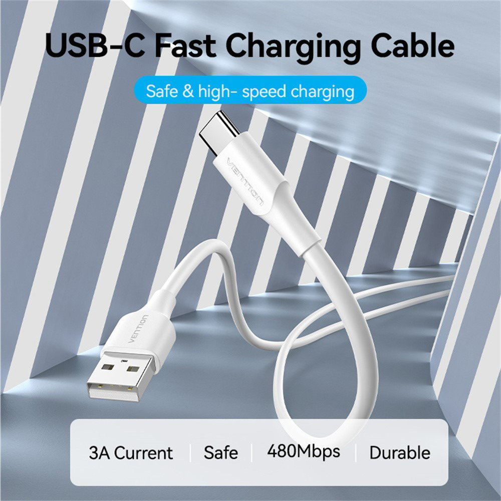 Кабель VENTION USB 2.0 AM/CM 1м White (CTHWF)