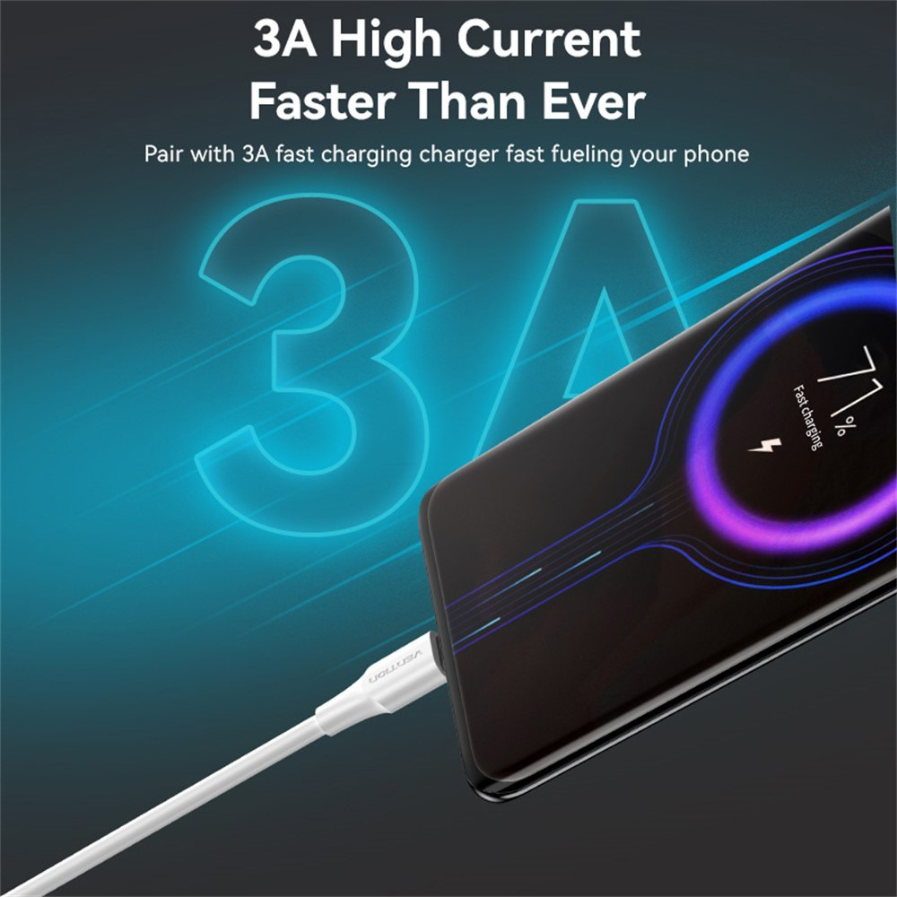 Кабель VENTION USB 2.0 AM/CM 1м White (CTHWF)