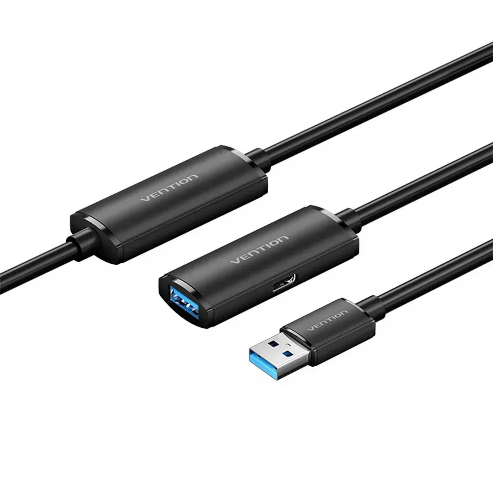 Активний USB подовжувач VENTION USB 3.0 AM/AF 5м Black (CBMBJ)