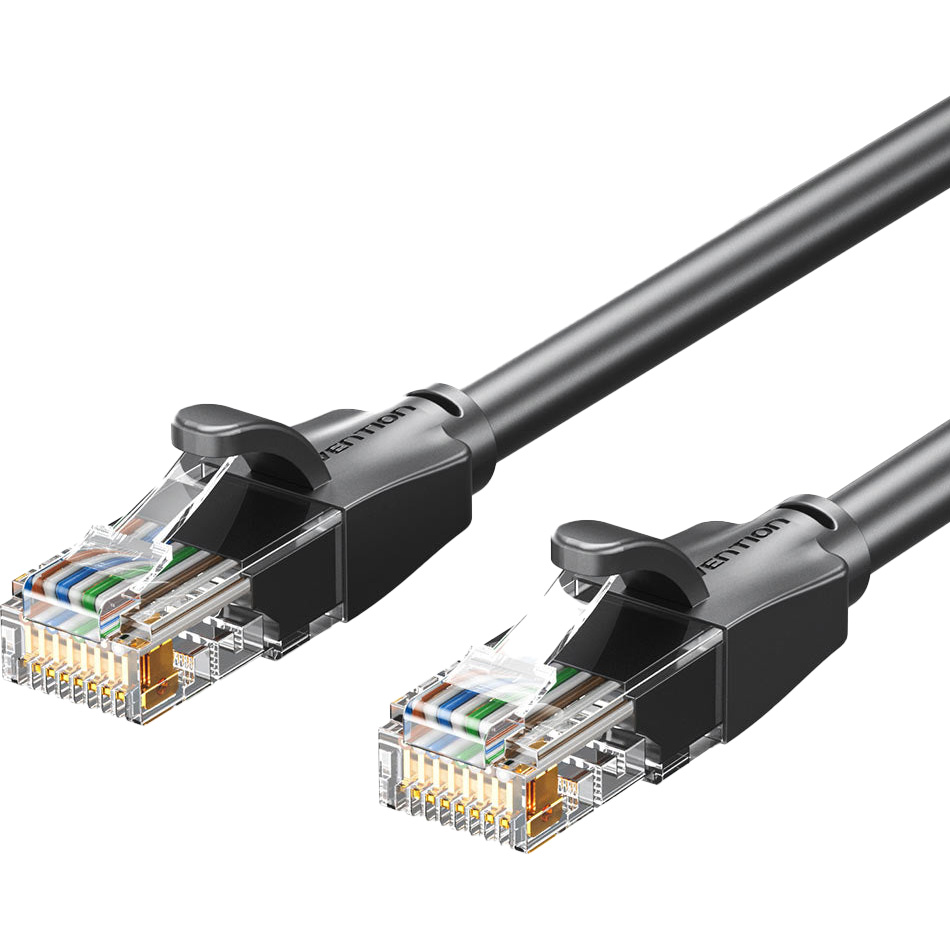 Патч-корд VENTION U/UTP Cat.6 CCA 0.5м Black (IBEBD)