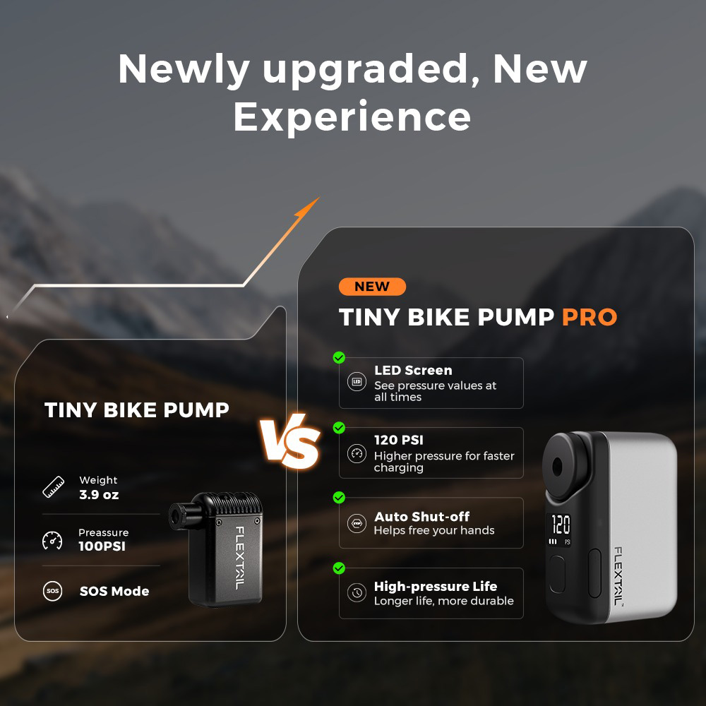 Портативний насос FLEXTAIL Tiny Bike Pump Pro