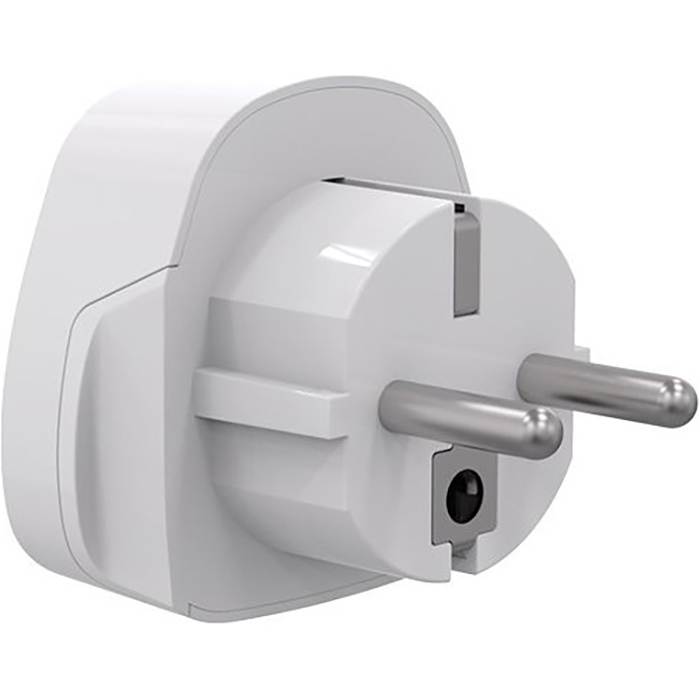 Універсальний дорожній перехідник GEMBIRD Travel Plug Adapter World to EU White (A-AC-EUMINTF)