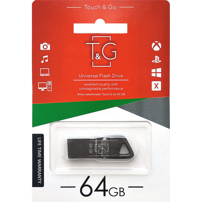 Флешка 64GB T&G 114 Metal Series USB 2.0 (TG114-64G3)