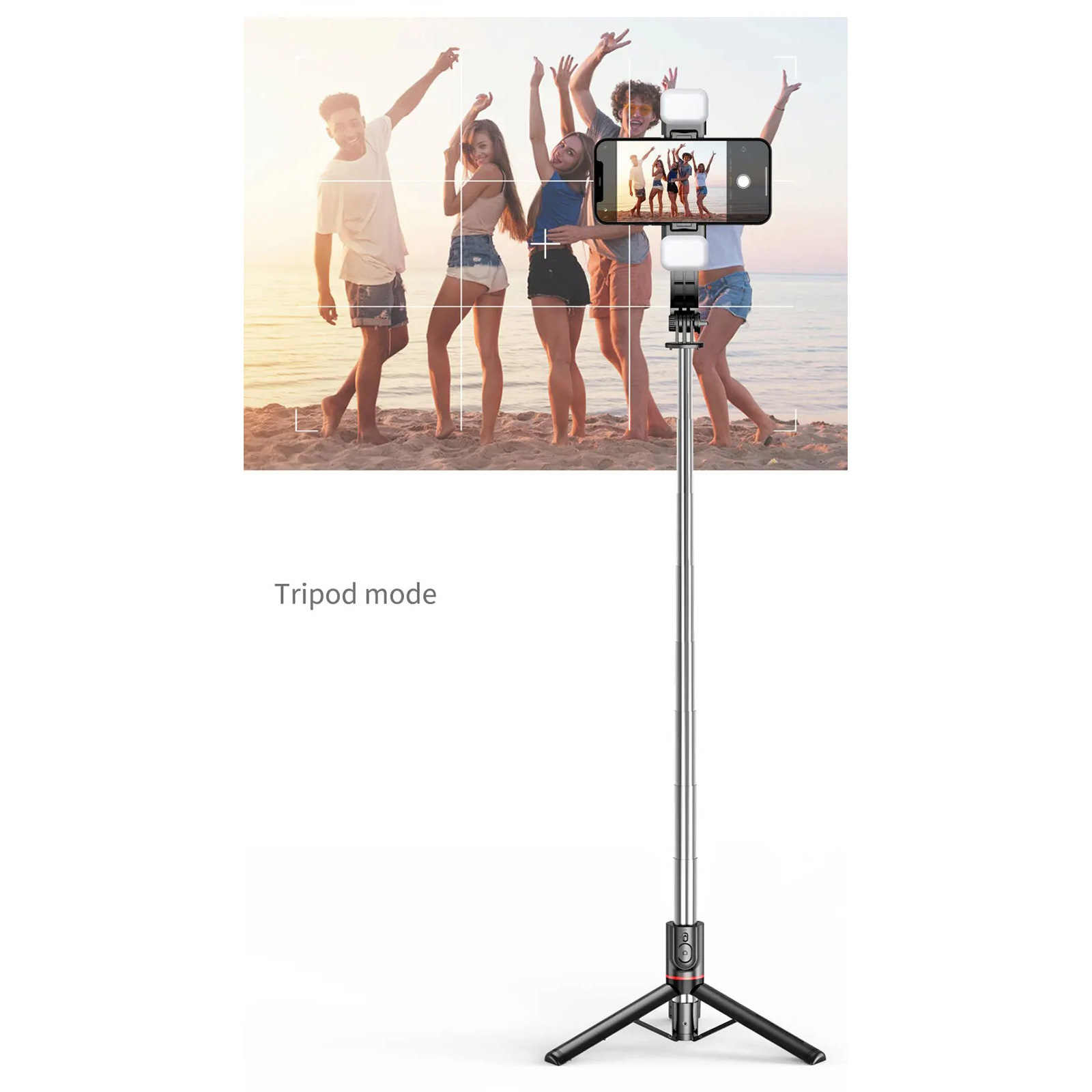 Штатив PULUZ L13d Detachable Fill Light TriPod Selfie Stick Phone Holder (EDA0032622)