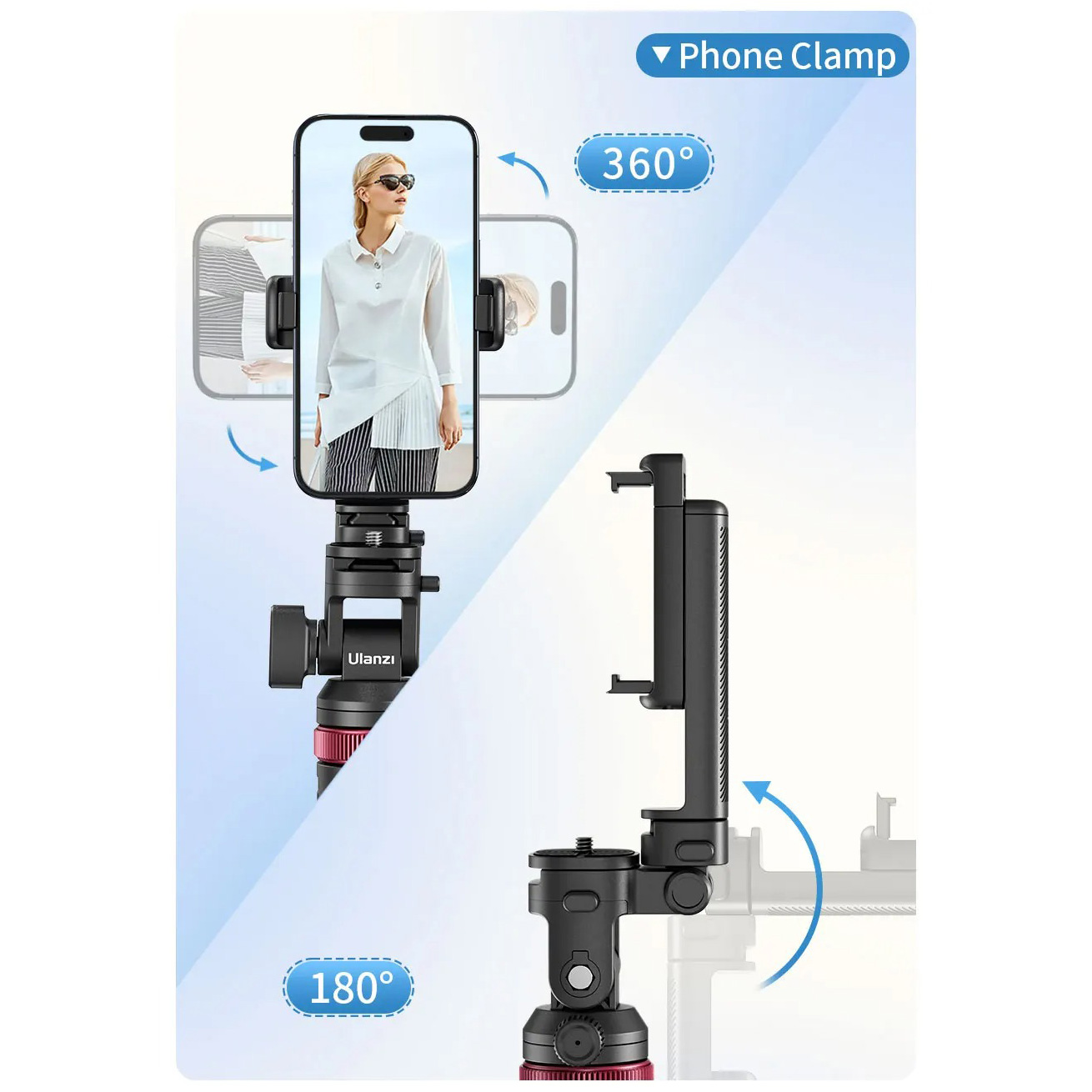 Штатив ULANZI MT-78 Quick-Release Tripod with Cold Shoe Mount Black (T077GBB1)
