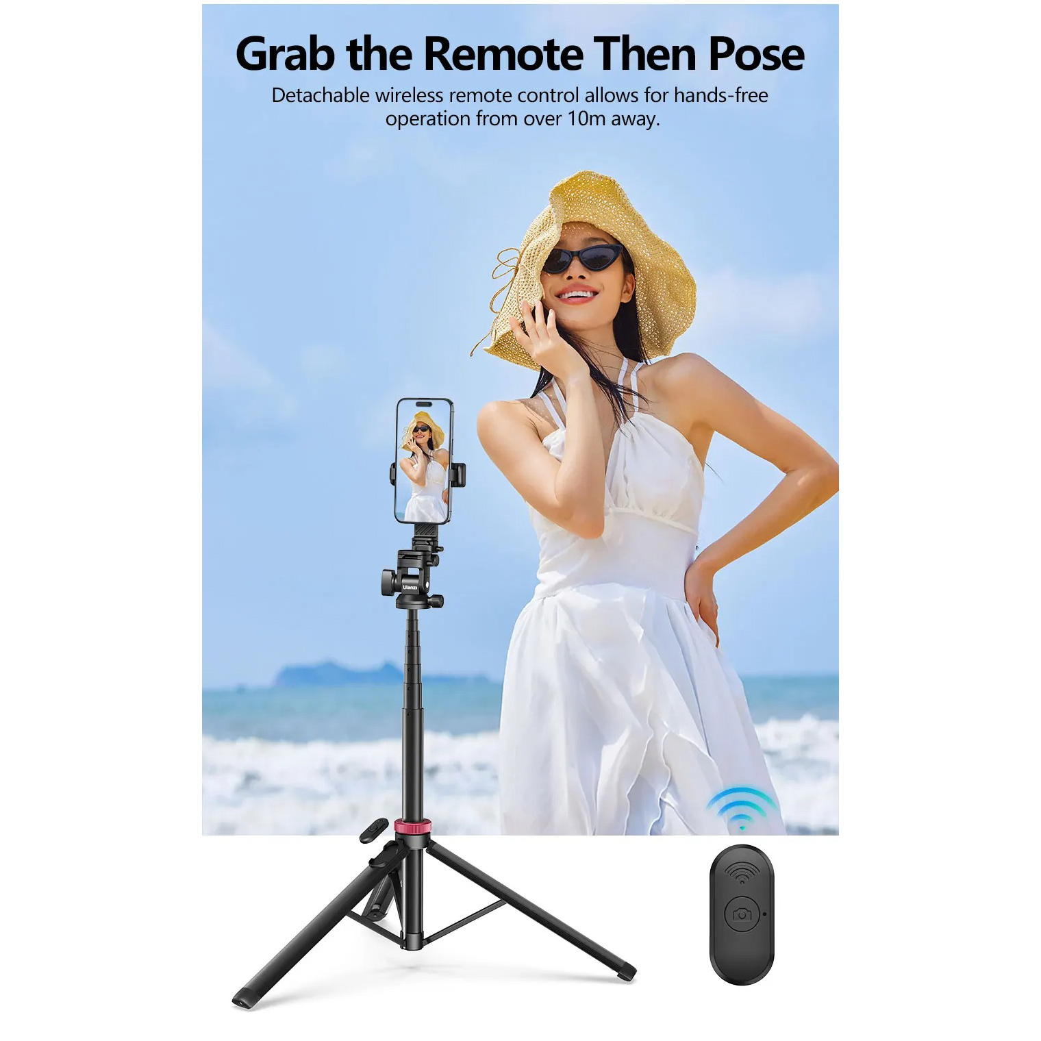 Штатив ULANZI MT-78 Quick-Release Tripod with Cold Shoe Mount Black (T077GBB1)