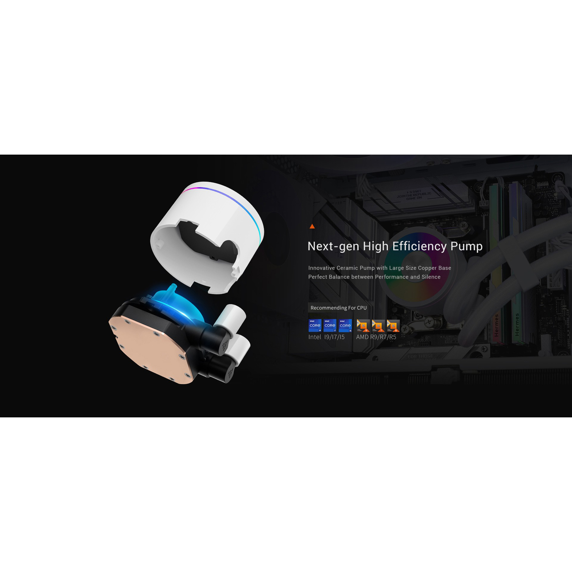 Система водяного охлаждения PCCOOLER DA360 Pro ARGB White (DA360PRO-WHAWXX-GL)