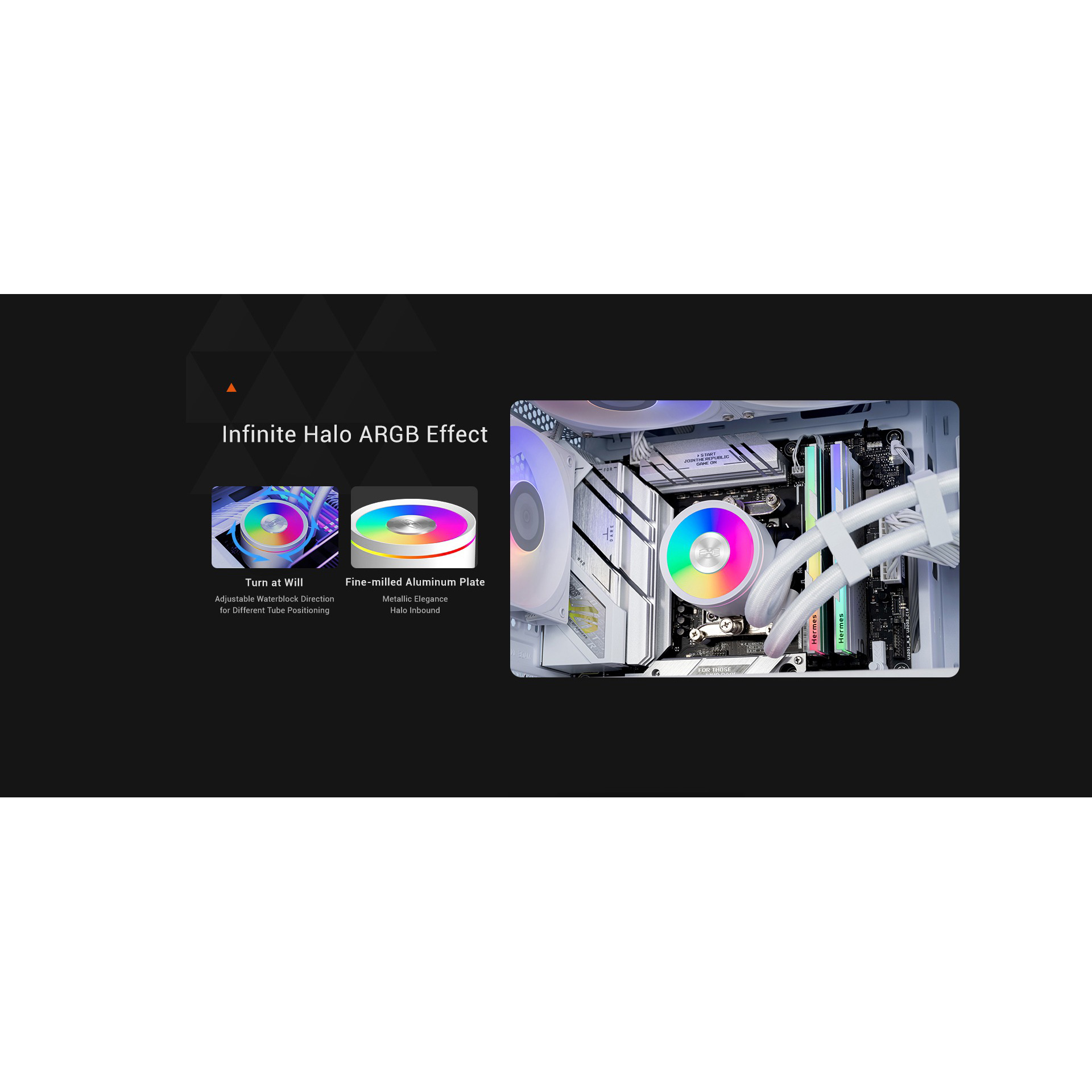 Система водяного охлаждения PCCOOLER DA360 Pro ARGB White (DA360PRO-WHAWXX-GL)
