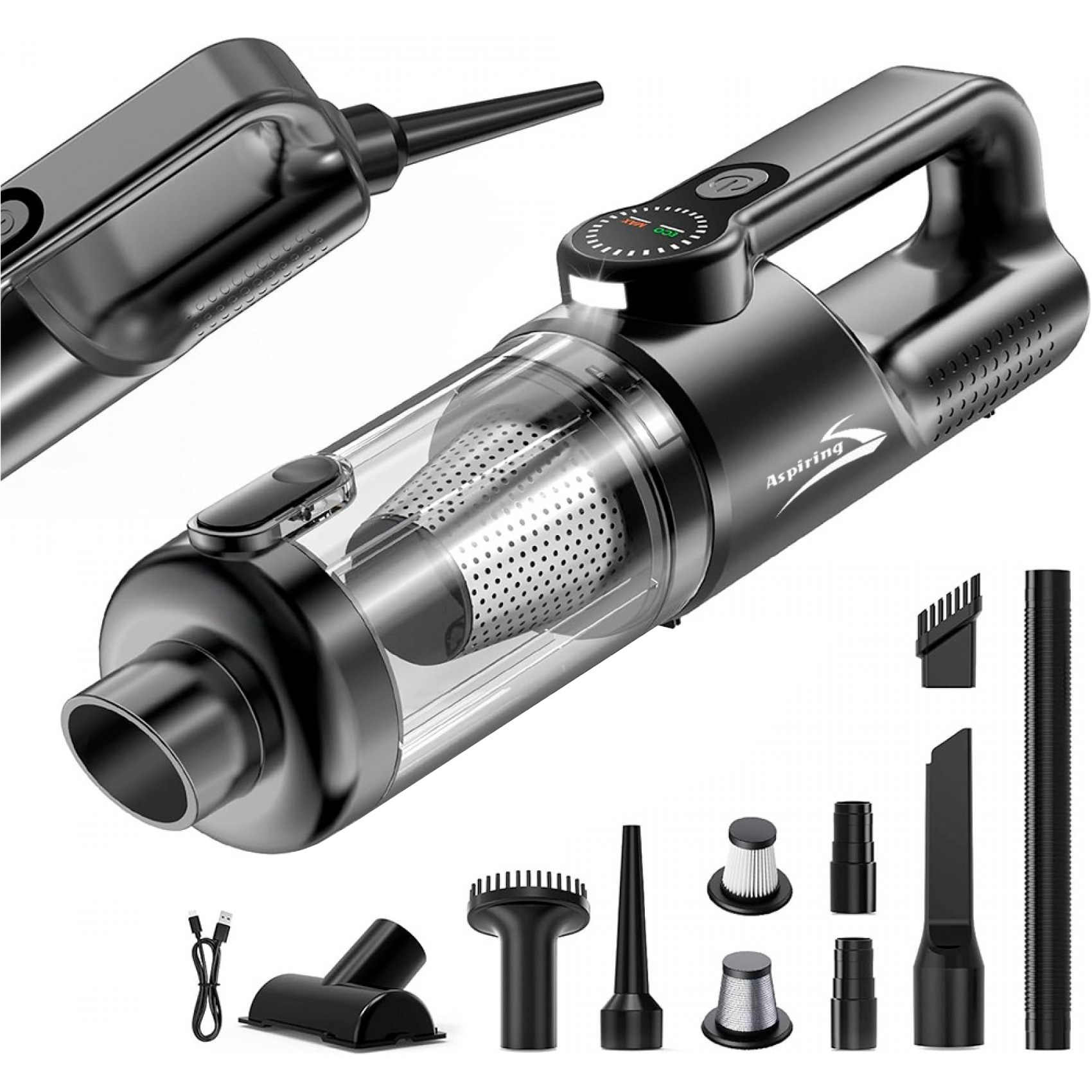 Пилосос автомобільний ASPIRING Gale 4 Blow air Wireless and Cord (GL16P12K)