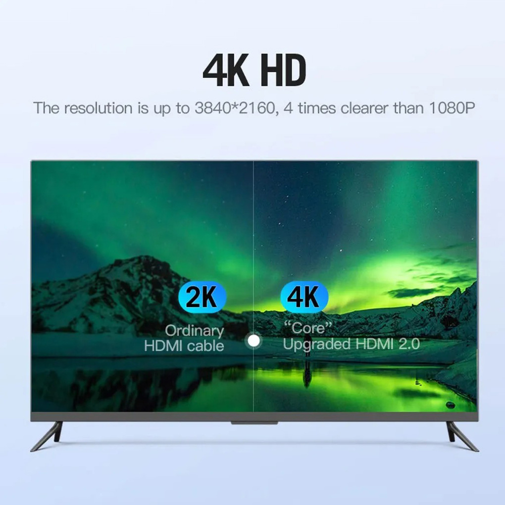 Кабель VENTION 4K PVC Upgraded HDMI v2.0 2м Black (AAGBH)
