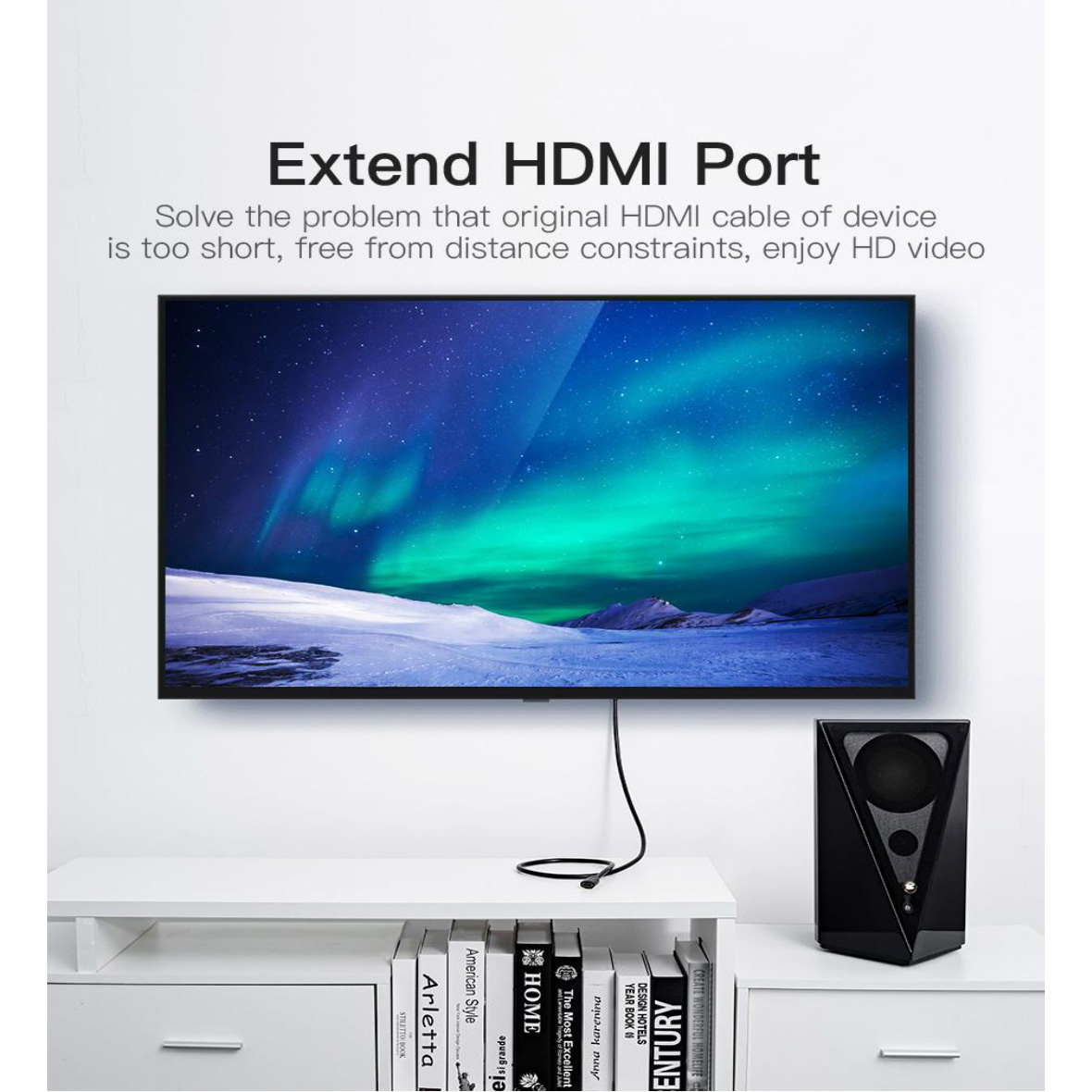 Кабель-удлинитель VENTION HDMI 1м Black (VAA-B06-B100)